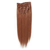 7set kunstigt fiber hår Rødligt 33#