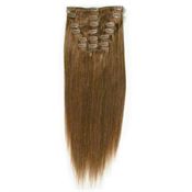 Clip on hair #6 50 cm Brun