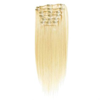 7set kunstigt fiber hår Blond 613#