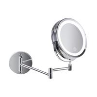 UNIQ LED vægmonteret LED kosmetikspejl m/ leddelt arm 5x Forstørrelse 