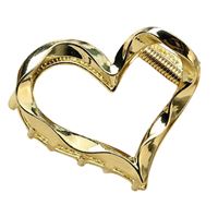 SOHO Heart Metal Hårklemme - Guld