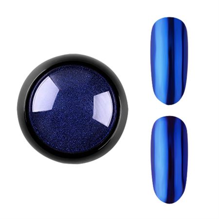 Chrome Powder - Dark Blue - Smukke Chrome Negle