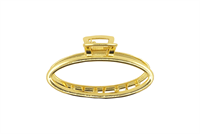 SOHO Oval Small Metal Hårklemme - Guld (U)