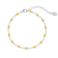 SOHO Kora Armbånd - Sølv/Gul (U)