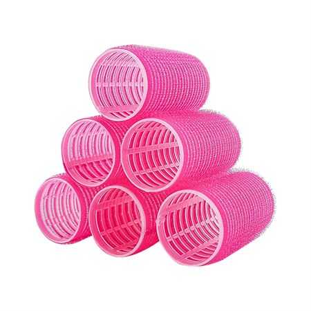 Velcro Curlers i jumbo-størrelse 55 mm diameter, 6 stk - Pink