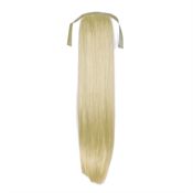 Pony tail Fiber extensions straight Lysblond 60# 