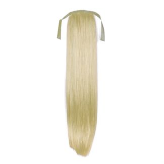 Pony tail Fiber extensions straight Lysblond 60# 