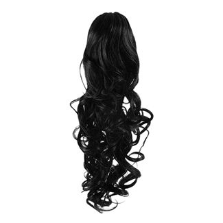 Pony tail Fiber extensions Curly sort 1# 