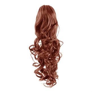 Pony tail Fiber extensions Curly rød 33# 