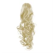 Pony tail Fiber extensions Curly platin Blonde 60# 