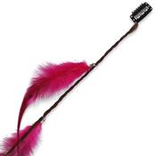 Feather Clip on Extensions Rosa