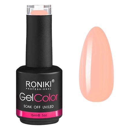 RONIKI Rubber Base Neglelak Nude Coral (002)