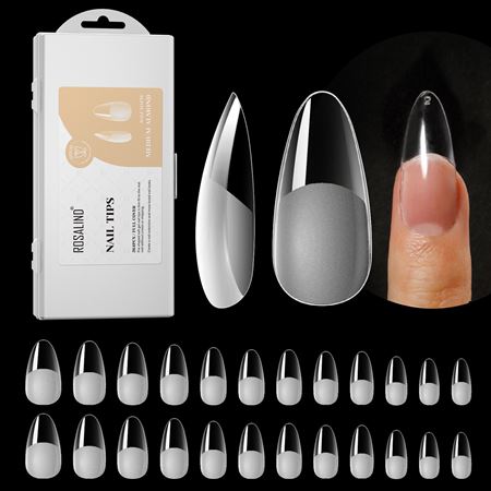 ROSALIND Soft Half-Matte Press On Tipper - Almond (264 stk)