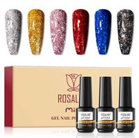 ROSALIND Glitter Gel Polishes / Neglelak (RAI-JLTC6-10)
