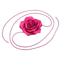 Chris Rubin Rosalia Choker Halskæde - Magenta Pink