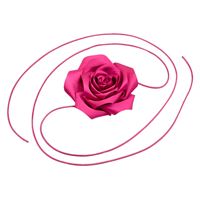 Chris Rubin Rosalia Choker Halskæde - Magenta Pink (U)
