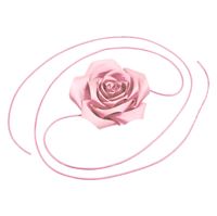 Chris Rubin Rosalia Choker Halskæde - Lyserød (U)