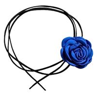 SOHO Rose Choker Halskæde - Blå