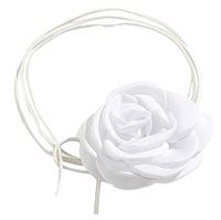 SOHO Rose Choker Halskæde - Hvid