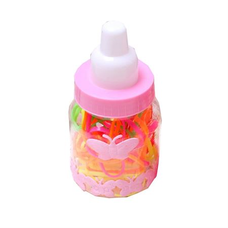 30 stk Snagfree Hårelastikker 2mm - Neon farver i Baby Bottle