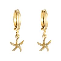 SOHO Starfish Øreringe - Guld (U)