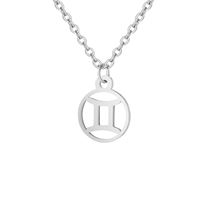 Stjernetegn halskæde: Tvillingen - Zodiac, Sølv (U)