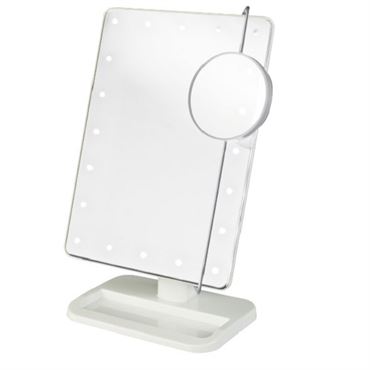 UNIQ Hollywood Makeup Spejl med lys, Hvid - LED Mirror 10X