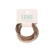 SOHO Alena Hårelastikker - Beige Mix