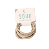 SOHO Alena Hårelastikker - Beige