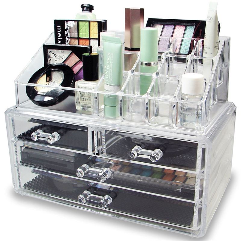 UNIQ / Makeup Organizer akryl med skuffer - SF 1155