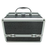 AVERY® Smykkeskrin / Makeup boks i aluminium, sort