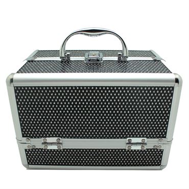 Image of AVERY® Smykkeskrin / Makeup boks i aluminium sort