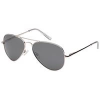 Lux Aviator Classic Pilot Solbriller med blå glas og sølvstel (U)