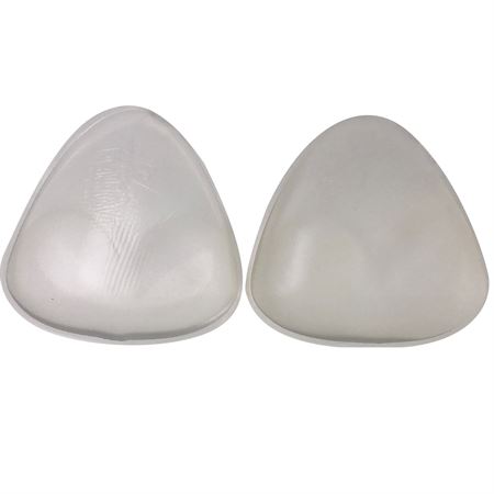Image of Trekantede BH indlæg af hudfarvet silikone - 2x90 gram