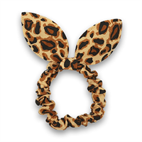 Scrunchie med sløjfe - Leopard (U)