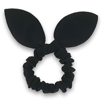 Scrunchie med sløjfe - Sorte (U)