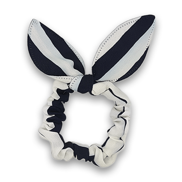 Scrunchie med sløjfe - Sailor Stripes (U)