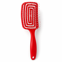 TBC Detangling Hårbørste - Wet & Dry Hollow Brush - Rød (U)