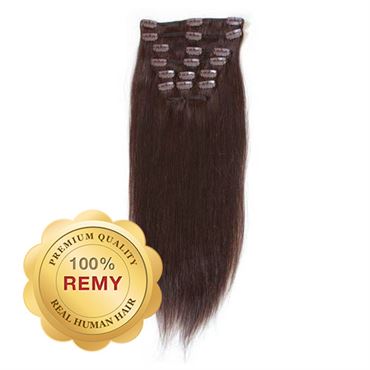 Image of Clip On Extensions - 40 cm #4 Chokoladebrun