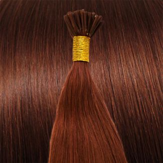 50 cm Cold Fusion hair extensions rød 33#