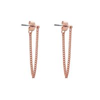 SOHO Chain Øreringe - Rose guld (U)