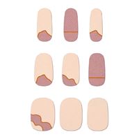 Semi Cured Gel Nail Stickers / Selvklæbende neglelak - Nude Desert (JK-181)