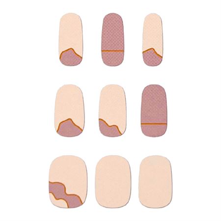 Semi Cured Gel Nail Stickers / Selvklæbende neglelak - Nude Desert (JK-181)