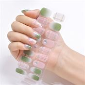 Semi Cured Gel Nail Stickers / Selvklæbende neglelak - Picnic (JK-257)