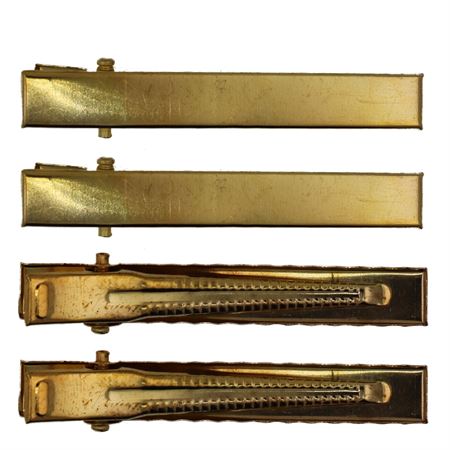 Image of Klik hårspænder i sort klassisk design - 3 stk