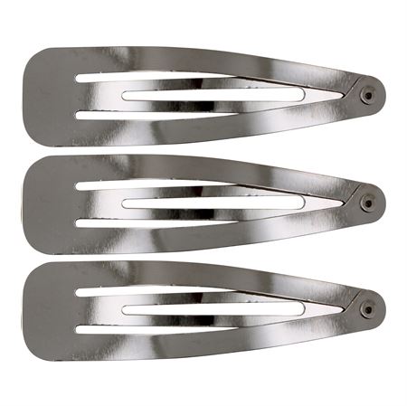 Image of Klik hårspænder i guld klassisk design - 3 stk