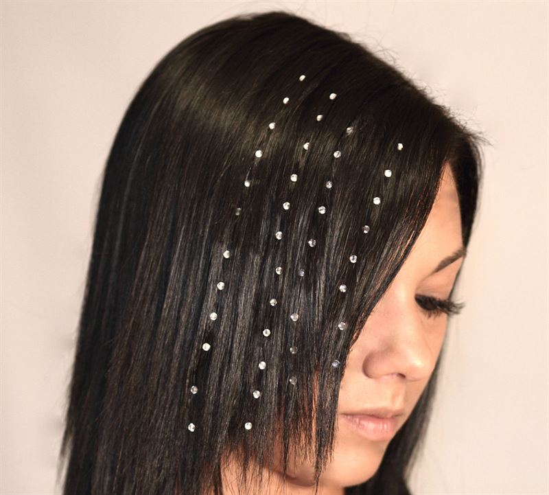 Mount Vesuv Agent temperament Hår Diamanter (Hair Diamonds), 48 stk