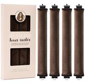 SOHO Heatless Hair Curlers Overnight - Skånsomme og Holdbare Salon Krøller - Brown