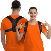 Holdningskorrigerende vest til ryg & skulder | Posture 2.0 Holdningsstøtte , sort