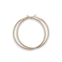 Guld Creoler Mega Size 80 mm (U)